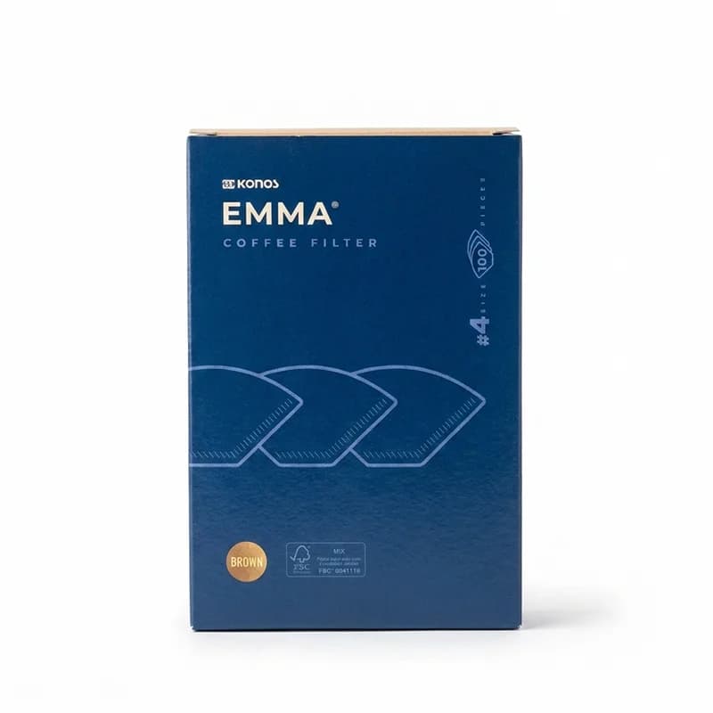 فیلتر کاغذی قهوه EMMA سایز ۴ بسته ۱۰۰ عددی